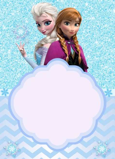 Disney Frames, Frozen Invitations, Frozen Birthday Theme, Frozen Birthday Invitations, Disney Frozen Birthday, Elsa Birthday, Slumber Party Games, Frozen Themed Birthday Party, Disney Frozen Elsa Art