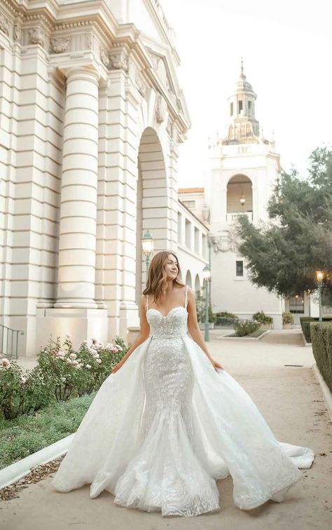 Wedding dresses with straps