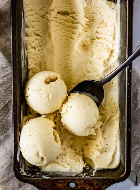 Caramel Apple Ice Cream, Olive Oil Ice Cream, Chunky Monkey Ice Cream, White Chocolate Ice Cream, Apple Ice Cream, Portobello Burger, Caramelized White Chocolate, Vegan Ice Cream Recipe, Biscoff Cookie Butter