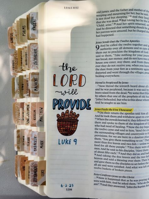 Luke 8 Bible Journaling, Luke 9 Bible Journaling, Pretty Bible, Bible Doodles, Luke 8, Bible Drawing, Luke 9, Journal Notes, Bible Journal Notes