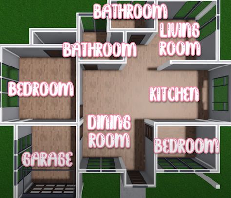 Small House Layout Bloxburg House Layouts 1 Story Small 3 Bedroom, 3 Bedroom 2 Bathroom Bloxburg House Layout, Bloxburg House Ideas 1 Story Layout 2 Bedrooms, Blocksburg Layouts One Story, Floor Plan Bloxburg 1 Story, Bloxburg Small 1 Story House Layout, 1story Bloxburg House Layout, Bloxburg House Plans 1 Floor, One Story Bloxburg House Layout 3 Bedroom