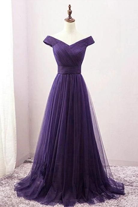 Dark Purple Prom Dress With Sleeves, Dark Violet Prom Dress, Midnight Purple Prom Dress, Purple Bridesmaid Dresses Long, Gothic Fairycore, Purple Champagne, Purple Dresses Formal, Off Shoulder Bridesmaid, Off Shoulder Bridesmaid Dress