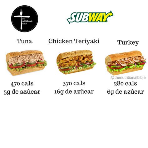 Subway calories Fast Food Nutrition, Food Calories List, Healthy Fast Food Options, Food Calorie Chart, Calorie Chart, Fast Healthy Meals, Food Nutrition, Low Cal, Low Calorie Recipes