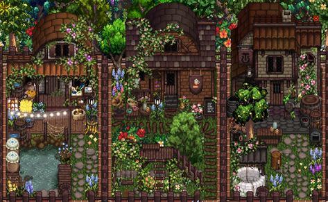 (AT) Medieval Themed Sheds at Stardew Valley Nexus - Mods and community Stardew Valley Medieval Farm, Stardew Valley Witchy Mods, Stardew Valley Space Filler, Witchy Stardew Valley, Stardew Valley Shed Design, Stardew Valley Shed Ideas, Stardew Valley Modded, Stardew Valley Farm Design, Stardew Valley Interior