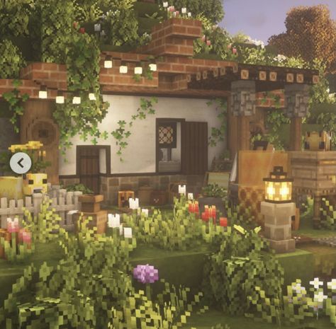 Aesthetic Minecraft Builds, Description Ideas, Minecraft Bed, Love Minecraft, Cottagecore Minecraft, Minecraft Aesthetic, Minecraft Things, Minecraft Interior, Minecraft House Plans