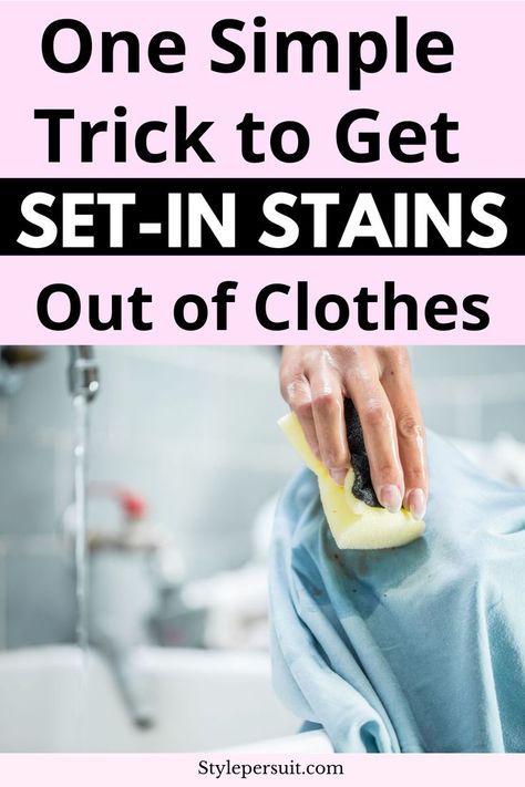 Dried stains or set-in stains in clothes can be so challenging to remove but you shouldn't give on your favorite cloth, here are simple easy you can remove set in stains from clothes Removing Set In Stains From Clothes, Stains Out Of Clothes, Homemade Stain Removers, Stain Remover Clothes, Diy Stain Remover, Stain Removal Guide, Fabric Stain Remover, Laundry Stain Remover, Diy Staining