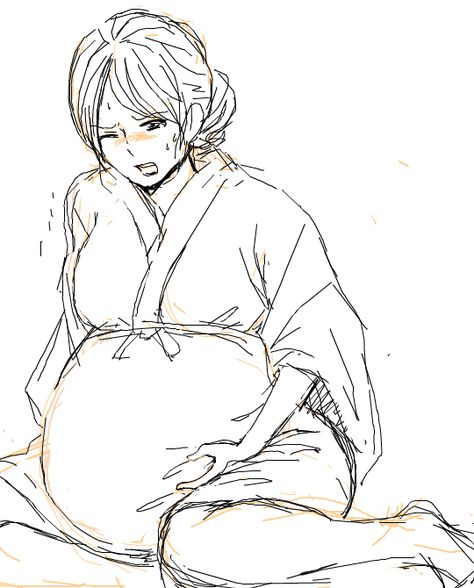 Pregnant Poses Drawing Reference, Pregnant Ych, Pregnant Person Drawing Reference, Pregnant Women Poses, Pregnant Body Drawing, Pregnant Manga Birth, Pregnant Oc Drawing, Pregnant Oc Art, How To Draw Pregnant Women