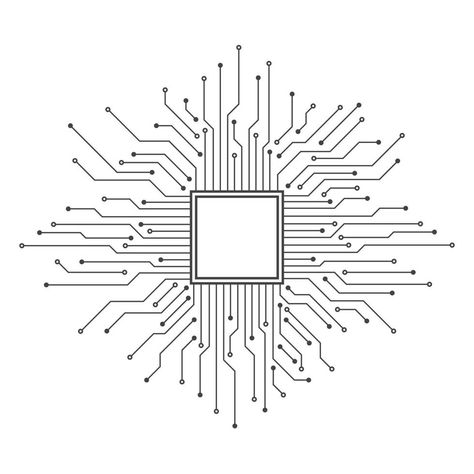 Technology Line Art, Circuit Board Drawing, Circuit Board Illustration, Electronic Design Graphic, Circuit Board Pattern, Circuit Board Logo, Design Technology Projects, Motherboard Drawing, Technology Aesthetic Design