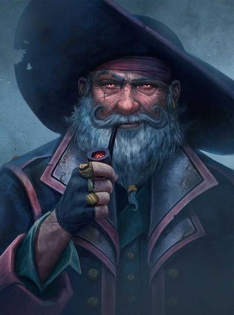 Talk with a pirate - random art - Imgur Pirate Art, Heroic Fantasy, 캐릭터 드로잉, Dungeons And Dragons Characters, Dnd Art, Arte Fantasy, Fantasy Rpg, Arte Horror, 영감을 주는 캐릭터