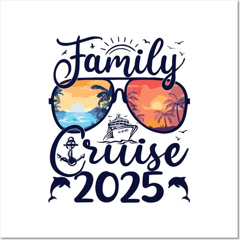 Family Cruise 2025 Summer Vacation Matching Family Cruise t shirt -- Choose from our vast selection of art prints and posters to match with your desired size to make the perfect print or poster. Pick your favorite: Movies, TV Shows, Art, and so much more! Available in mini, small, medium, large, and extra-large depending on the design. For men, women, and children. Perfect for decoration. Family Cruise Shirts, Cruise Shirts, Cruise Shirt, Family Cruise, Vacation Trips, Download File, Vinyl Wall, Summer Vacation, Art Print