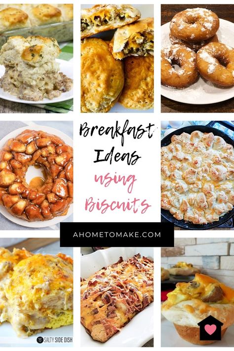 25 of the Best Breakfast Ideas with Biscuits to Make Your Mouth Water Breakfast Idea With Biscuits, Breakfast Ideas With Pillsbury Biscuits, Biscuit Topping Ideas, Breakfast Pillsbury Biscuits, Canned Buiscits Recipes Breakfast, Things To Make With Pillsbury Biscuits, Breakfast Ideas Using Canned Biscuits, Flaky Biscuits Breakfast Ideas, Grand Biscuit Recipes Breakfast