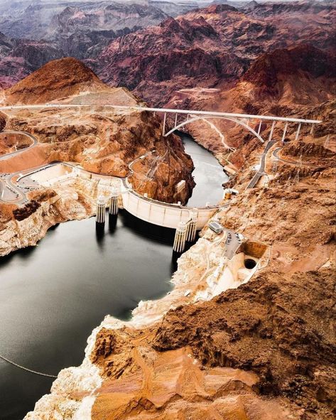 Spectacular photo of the Hoover Dam⁣ Essay English, Hoover Dam, Travel Places, Usa Travel, English Grammar, Grammar, Places To Travel, Las Vegas, Arizona