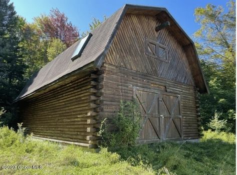 36 Acres For Sale With Log Barn, Pond and Drilled Well in New York $149,900 36 acres for sale in beautiful Schoharie County, arguably the most beautiful county in New York State. The property is a short drive to Summit Lake. Summit Lake, Catskill Mountains, Hobby Farm, Hobby Farms, New York State, Country Life, Weekend Getaways, Old House, Old Houses