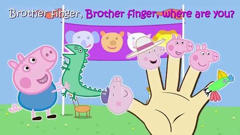 Peppa Pig Grany Finger Family / Nursery Rhymes and More Lyrics.\rPeppa Pig follows the adventures of the titular, anthropomorphic animal along with her family and friends. Each of her friends is a different kind of animal - with a last name matching the type of animal each is. Although they are human like in many ways, the characters still display characteristics of their species - such as the Rabbit family being fixated with carrots.\rCast:\rGrandpa Pig as Daddy Finger\rGranny P Mommy Finger, Best Nursery Rhymes, Name Matching, Rabbit Family, More Lyrics, Pepa Pig, Video R, Baby Finger, Finger Family