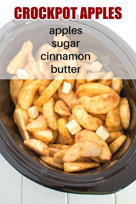 Crockpot Cinnamon Apples, Apple Crockpot Recipes, Crockpot Apples, Cinnamon Apples Recipe, Crockpot Recipes Chicken, Fall Crockpot Recipes, Crockpot Dessert Recipes, Dessert Oreo, Crock Pot Food