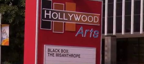 hollywood arts blackbox sign from victorius #hollywoodarts #victorius #hollywoodla #beckoliver #jadewest #torivega #andreharris #catvalentine #arianagrande #lizgillz #victoria #robbieshapprio #nickelodeon #disneyshows Hollywood Arts Victorious Aesthetic, Victorious Aesthetic, Hollywood Arts, Beck Oliver, Tori Vega, Jade West, Family Music, Disney Shows, Cat Valentine