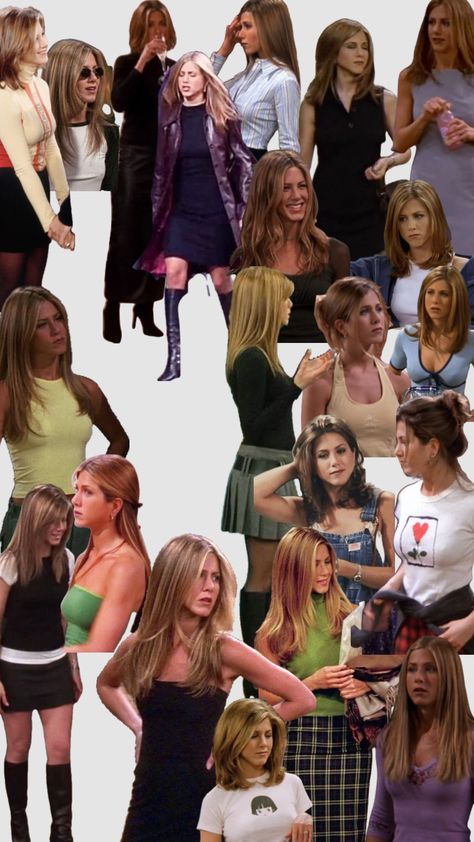 Rachel Green Outfits Rachel Green Slip Dress, 90s Rachel Green Outfits, Rachel Green Aesthetic Moodboard, Friends Outfits Phoebe, Rachel Green Outfits Casual, Friends Outfits 90s Rachel Green, Rachel Green Halloween, Rachael Green Outfits, Rachel Friends Outfits