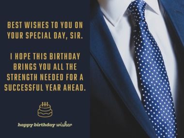 Best wishes to you on your special day, sir. I hope this birthday brings you all the strength needed for a successful year ahead. (...) https://www.happybirthdaywisher.com//best-wishes-to-you-today-sir/ Happy Birthday Sir Wishes, Birthday Wishes For Sir, Happy Birthday Sir, Quotes Video, Happy Returns, Best Birthday Wishes, Lord Murugan, Happy Thanksgiving Quotes, Thanksgiving Quotes