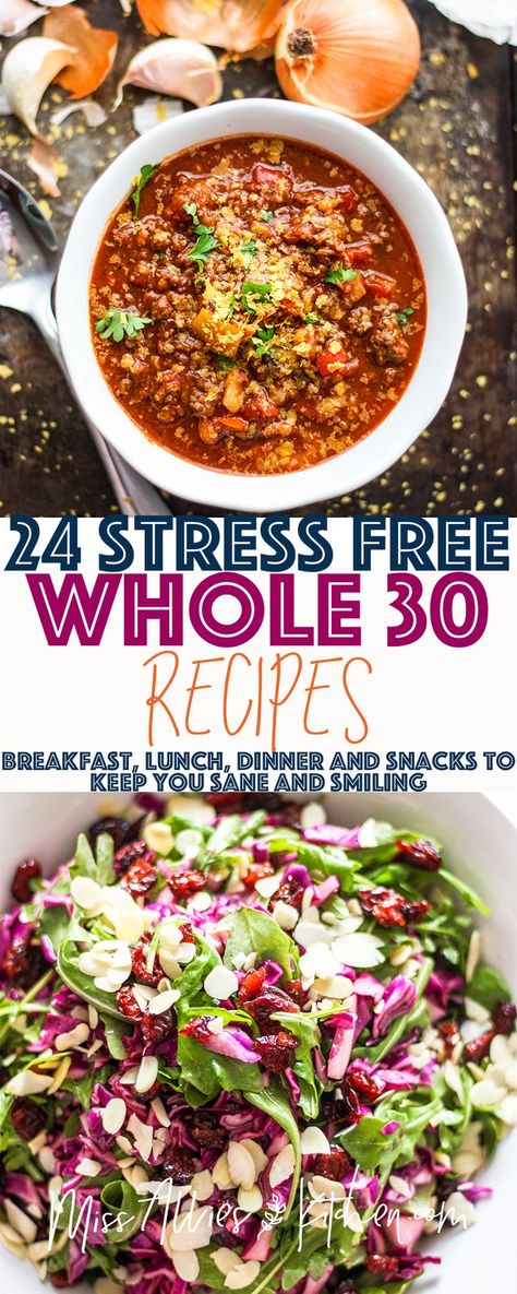 #whole30 dinners, lunches, breakfasts and snacks that make clean eating simple and budget friendly. These healthy gluten free, dairy free, grain free, and sugar free recipes make healthy meals possible for any families or individuals trying out the paleo diet. #whole30 #paleo #glutenfree #dairyfree #lowcarb Eating Simple, Diy Easy Recipes, Make Clean, Whole30 Dinners, Happy Cooking, Inflammatory Diet, Aip Paleo, Interesting Recipes, Paleo Lunch