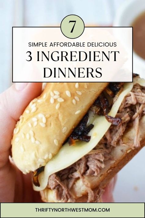 Easy 3 ingredient dinners 5 Ingredient Meals Healthy, Cheap 3 Ingredient Meals, 3 Ingredient Meals Healthy, Limited Ingredient Dinner, One Ingredient Foods, 3 Ingredient Ground Beef Recipes, 3-4 Ingredient Meals, Easy Meal For 2, 5 Ingredients Or Less Recipes