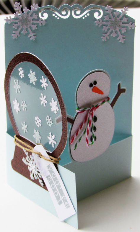 Sharon Langford Designs Acetate Cards, Snowman Cards, Cricut Cards, Fancy Fold Cards, Tree Ideas, Noel Christmas, Winter Cards, Ideas Pictures, Christmas Cards Handmade