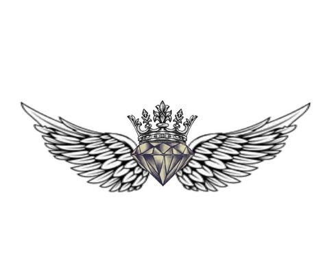 Crown Wings Tattoo, Crown And Wings Tattoo, Tattoo On Back Of Neck, Wings Tattoo On Back, Angel Wings Tattoo On Back, Eagle Wing Tattoos, Hals Tattoo Mann, Wing Tattoos On Back, Wing Tattoo Men