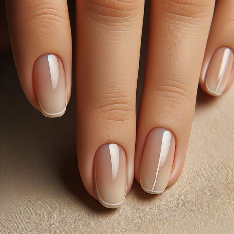 Nude Nail Design, Nail Wedding, No Chip Manicure, Fresh Nails, Natural Nails Manicure, French Manicure Nails, Simple Gel Nails, Work Nails, Cute Nail