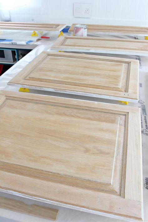 How to Easily Strip Wood Cabinets | BEST Paint and Varnish Remover Stripping Cabinets, Stripping Stained Wood, Restaining Kitchen Cabinets, How To Strip Paint, Stained Wood Cabinets, Repainting Kitchen Cabinets, Strip Wood, Strip Paint, Honey Oak Cabinets