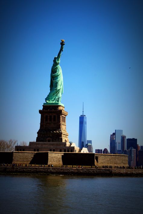 Statue of Liberty and Freedom Tower, NYC, New York Freedom Tower, Empire State Of Mind, Trade Centre, Trade Center, World Trade, World Trade Center, Empire State, Statue Of Liberty, York City