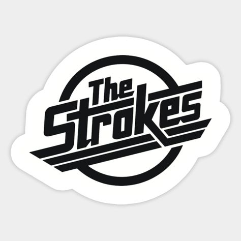 The Strokes Design -- Choose from our vast selection of stickers to match with your favorite design to make the perfect customized sticker/decal. Perfect to put on water bottles, laptops, hard hats, and car windows. Everything from favorite TV show stickers to funny stickers. For men, women, boys, and girls. Music Guitar Tattoo, Music Related Tattoos, Custom Car Stickers, Guitar Tattoo Design, Guitar Stickers, Band Stickers, Custom Vinyl Stickers, Music Stickers, Custom Vinyl Decal