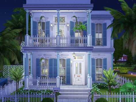 here is my New Orleans Townhouse Found in TSR Category 'Sims 4 Residential Lots' New Orleans House Floor Plans, Willow Creek Sims 4 House Ideas, Sims 4 Shotgun House, Sims 4 New Orleans House, New Orleans Houses Interior, Sims 4 New Orleans, New Orleans Townhouse, New Orleans House Plans, Cozy Pool