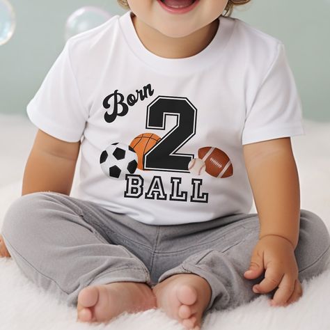 Celebrate your little athlete's 2nd birthday with this adorable "Born 2 Ball" sport-themed toddler t-shirt! Perfect for a sports-themed party or everyday play. Get it now and make his day extra special! 🏀🎉 #ToddlerFashion #2ndBirthday #SportyStyle #BirthdayParty #ToddlerTee

Please note that the Pin URL is an affiliate link. Born 2 Ball, Boy 2nd Birthday, 2nd Birthday Boys, Sports Theme Birthday, Birthday Boy Shirt, Sports Birthday Party, 2nd Birthday Shirt, Toddler Wearing, 2nd Birthday Party