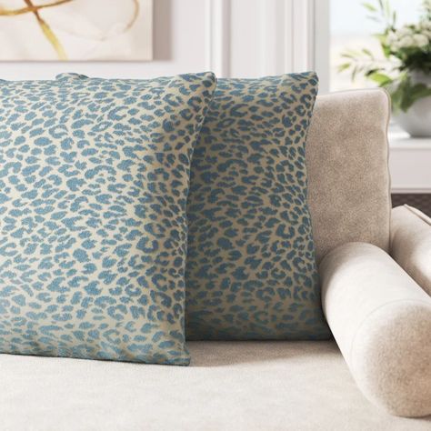 Willa Arlo Interiors Sophronia Animal Print Throw Pillow & Reviews | Wayfair Animal Print Throw Pillows, Tropical Glam, Animal Print Pillows, Ivory Background, Pillow Collection, Throw Pillow Sets, Square Pillow Cover, Printed Throw Pillows, Printed Pillow