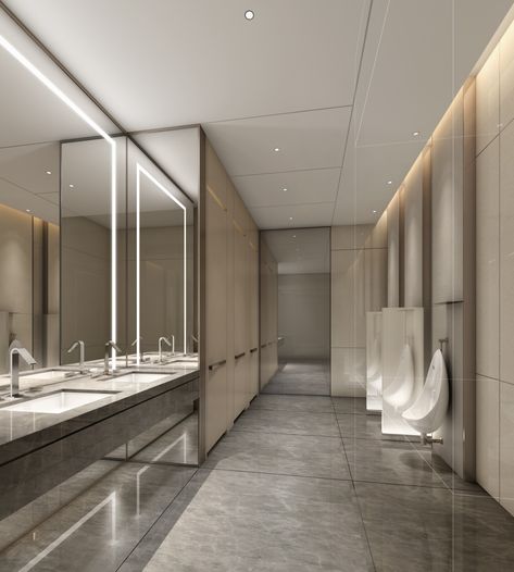 Public Restroom Design, Commercial Bathroom Designs, Lavatory Design, Atrium Design, Commercial Toilet, Wc Design, Restroom Design, Public Bathrooms, Washroom Design