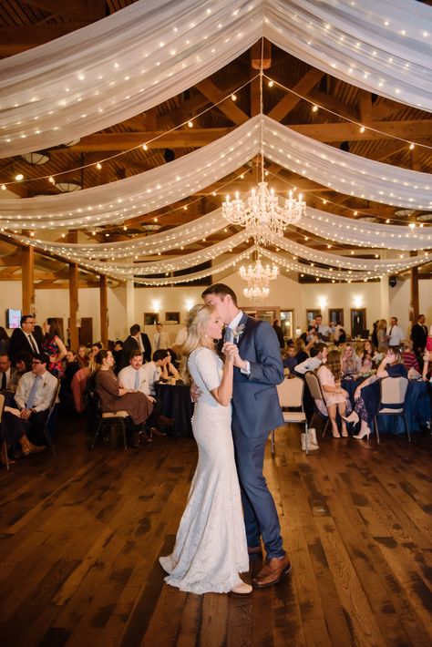 Reception Lighting, Wedding Draping, Wedding Ceiling, Lights Wedding Decor, Rustic Wedding Decorations, Wedding Reception Photography, Venue Decorations, Amazing Weddings, Wedding Hall