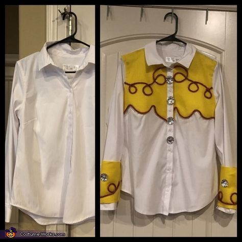 Jessie Toy Story Shirt Diy, Woody And Jessie Costumes Diy, Jessie Toy Story Costume Woman Diy, Diy Jesse Costume Toy Story, Jesse From Toy Story Costume, Jessy Toy Story Costume Woman, Diy Jessie Toy Story Costume Women, Disfraz Jessie Toy Story, Jessie And Woody Costumes Couple