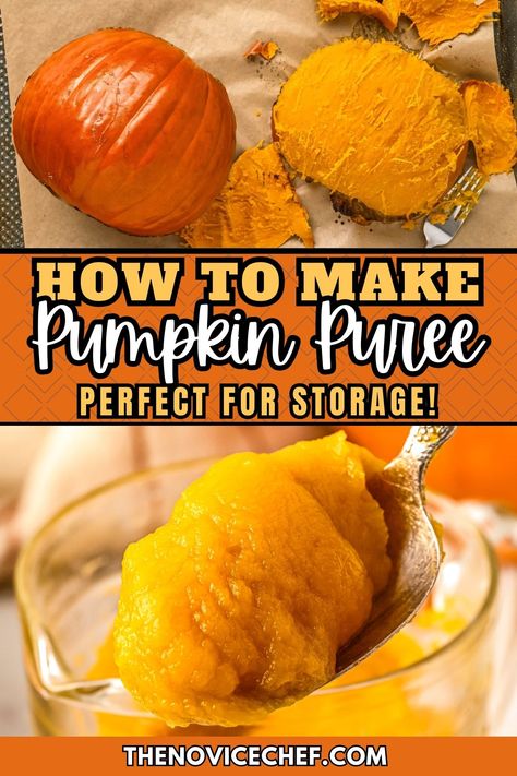 Want to learn How to Make Pumpkin Puree? You’re in the right place! Making your own homemade pumpkin puree with fresh pumpkin is totally easy - and tasty - with this easy bake-and-blend tutorial. Canning Pumpkin Puree, Canning Pumpkin, Fresh Pumpkin Puree, Make Pumpkin Puree, Scratch Recipes, Fresh Pumpkin, Easy Autumn Recipes, Place Making, Homemade Pumpkin Puree