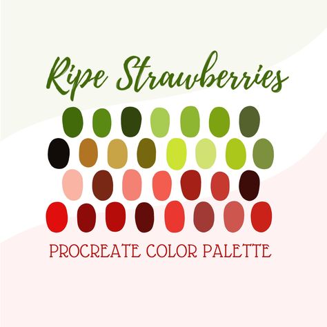 Strawberry Colour Palette, Strawberry Color Palette, Fun Beauty Products, Strawberry Color, Hex Color Palette, Color Palette Challenge, Palette Art, Color Schemes Colour Palettes, Hex Colors