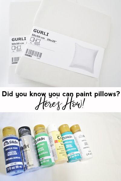 Hand Painted Pillows, Pillow Cases Diy, Diy Pillow Covers, Blue Crafts, Pillow Tutorial, Printed Cushion Covers, Easy Craft Projects, Free Printable Art, Fabric Markers