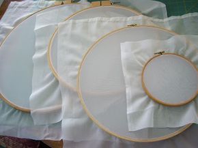 Linda's Art Quilts: How to Make Screen Printing Frames with Embroidery Hoops Silk Screen Printing Design, Silk Screen Printing Diy, Screen Printing Inspiration, Silk Screen Art, Screen Printing Frame, Diy Screen Printing, Motifs Textiles, Ideas Embroidery, Foto Transfer