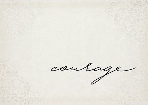 Courageous Tattoo For Women, Be Curious Tattoo, Courage Tattoo For Women, Side Neck Tattoos Women Ideas, Courageous Tattoo, Tattoo Courage, Tattoos Writing, Tattoos Simplistic, Courage Tattoo