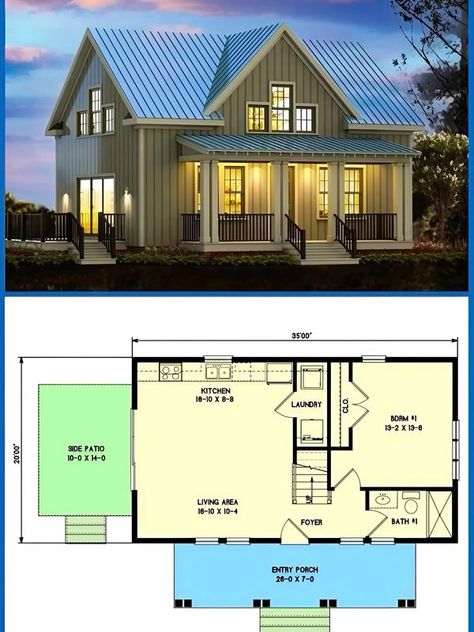 Cottage Floorplan, Tiny House Designs, Montreal Botanical Garden, Small Cottage House Plans, Architecture Mapping, France City, Cottage Cabin, Small Cottage, Small Houses