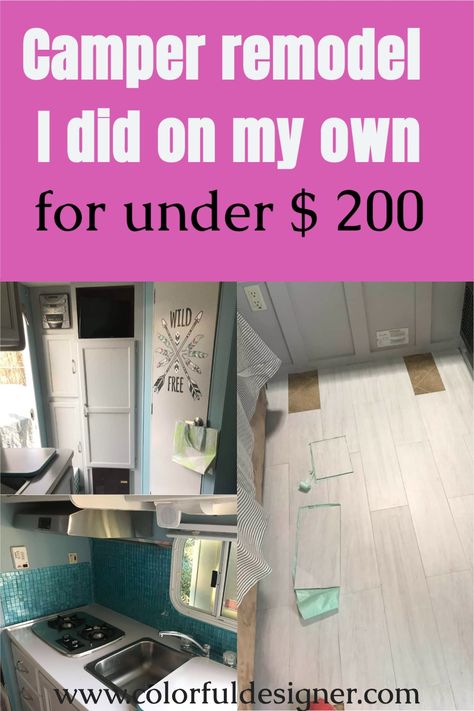 Renovating Camper On A Budget, Camper Budget Remodel, Redoing A Camper On A Budget, Diy Camper Remodel Budget, Remodeled Campers Diy, Travel Trailer Upgrades Diy, Small Travel Trailer Remodel Diy, Cheap Camper Remodel Ideas Diy, Diy Camper Makeover On A Budget