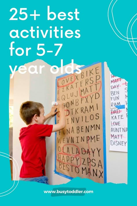 5 Year Activities Learning, 5 Year Craft Ideas, Activity For 6 Yrs Old, Six Year Old Activities, Activities For 6 Yrs Old, Five Year Old Learning Activities, Activities For 5 Year Kids At Home, Activities For Six Year Olds, Activities For Ages 6-10