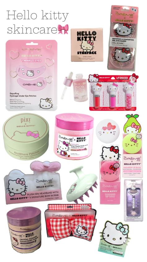 Hello Kitty Skin Care, Hello Kitty Skincare, Hello Kitty Birthday Theme, Cute Christmas Ideas, Hello Kitty Imagenes, Images Hello Kitty, Hello Kitty Gifts, Hello Kitty Merchandise, Hello Kitty Makeup