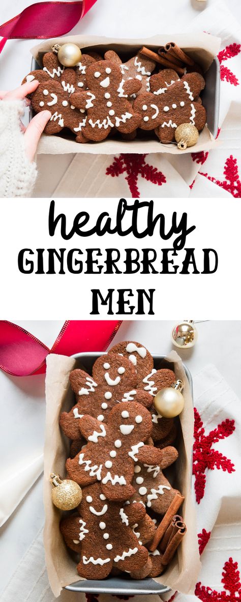 Caitlin Shoemaker, Gluten Free Gingerbread Men, Paleo Gingerbread Cookies, Healthy Gingerbread Cookies, Paleo Gingerbread, Healthy Gingerbread, Vegan Gingerbread Cookies, Gingerbread Cookie Recipe, Homemade Bakery