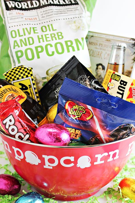 Movie Night Easter Basket Idea for Teen or Young Adult via Home Cooking Memories for Cost Plus World Market Adult Baskets, Referral Gifts, Creative Easter Basket Ideas, Teen Easter Basket, Gifts For Young Men, Adult Easter Baskets, Easter Gift For Adults, Creative Easter Baskets, Giveaway Ideas