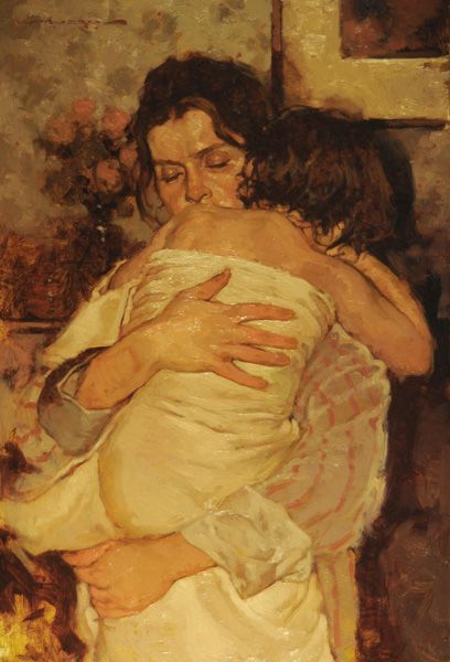 Joseph Lorusso, After the Bath, oil, 21 x 16. Joseph Lorusso, Master Oil Painting, Era Victoria, Tableaux Vivants, 얼굴 그리기, Mother Art, 수채화 그림, Tableau Art, Arte Inspo