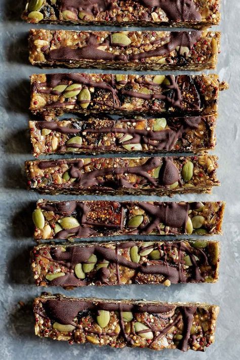 Superfood Nut Free Granola Bars Recipe | Ambitious Kitchen Nut Free Granola Bar Recipe, Nut Free Granola Bars, Quinoa Oats, Nut Free Granola, Health Bars, Breakfast Bars Recipe, Witches Kitchen, Toasted Quinoa, Healthy Cakes