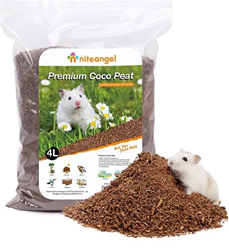 Amazon.com : Niteangel Natural Coco/Cork Hamster Bedding Pet Litter for Dwarf Syrian Hamsters, Gerbils, mices, Degus or Other Small Animal : Pet Supplies Rodent Pets, Hamster Supplies, Coco Peat, Hamster Accessories, Hamster Bedding, Hamster Habitat, Hamster Food, Syrian Hamster, Hamster House